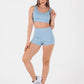 Greenfit Azul Cielo Mini Short Set