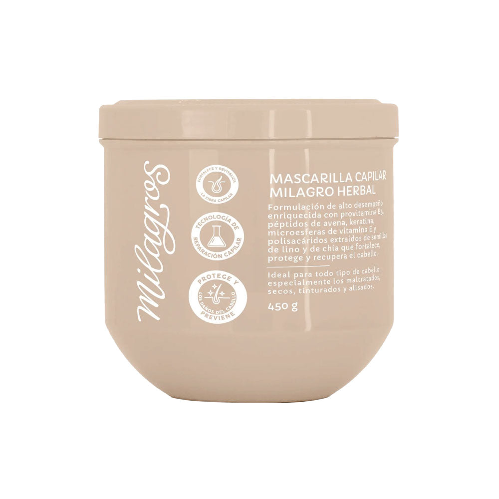 Milagros Mascarilla Capilar Milagro Herbal